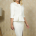 Costum de ocazie alb - Pretty Girl