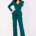 Costum dama verde (bluză peplum si pantaloni) - InPuff