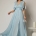 Rochie lungă de ocazie bleu - Dy Fashion