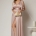 Rochie lungă de ocazie roz prăfuit - Dy Fashion