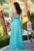 rochie lunga albastra dantela atmosphere fashion (1)