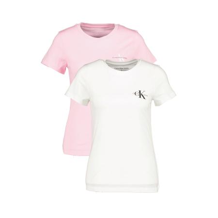 set tricouri CK alb roz calvin klein (3)