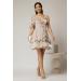 rochie-scurta-bej-ocazie-aplicatii-florale-3d (2)